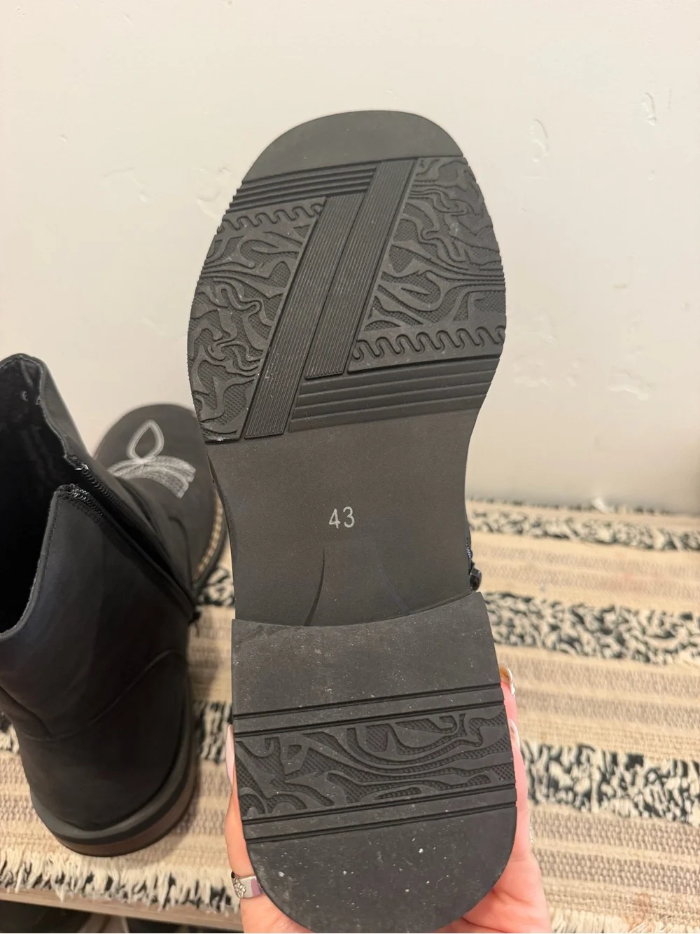 Men's Black Ankle Boots with Buckle Straps
